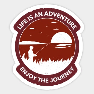 Adventure Fishing Sticker